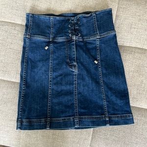 FREE PEOPLE DENIM SKIRT